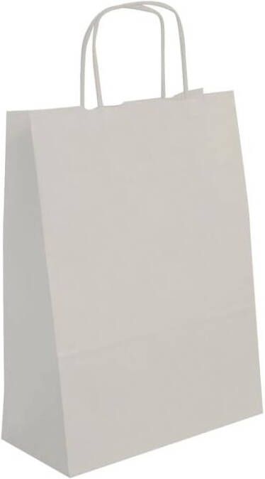 Apli witte kraft draagtassen 50 stuks