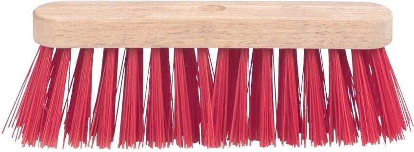 Aqualine Schuurborstel met PVC haren uit ongelakt hout 29 cm