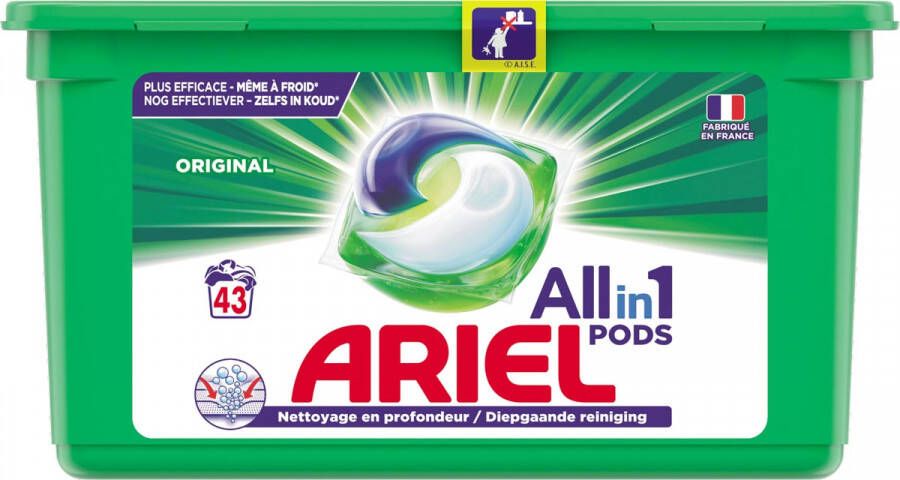 Ariel All-in-one pods original wasmiddelcapsules 43 wasbeurten