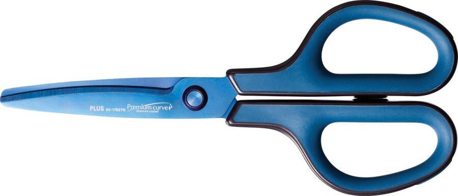 Art Plus FitCut Curve PREMIUM schaar 17 5 cm titanium bladen blauw op blister