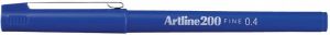 Artline Fineliner 200 rond 0.4mm blauw