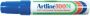 Artline Viltstift 100 schuin 7.5-12mm blauw - Thumbnail 1