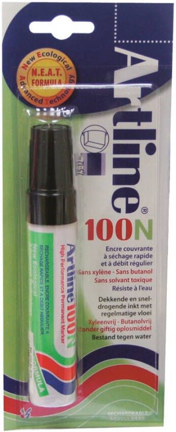 Artline Permanent marker 100N zwart (op blister)