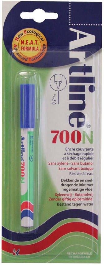 Artline Permanent marker 700 blauw (op blister)