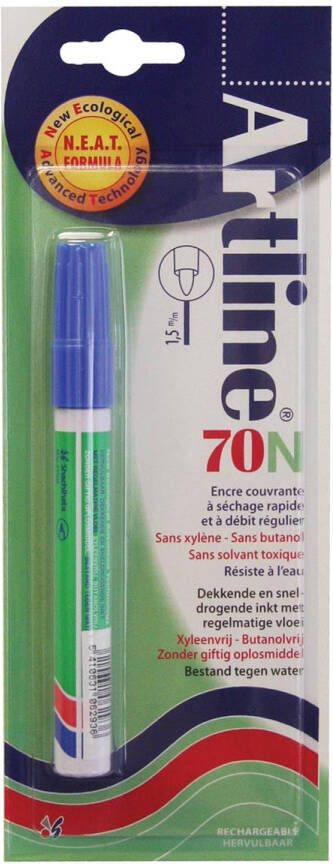 Artline Permanent marker 70 blauw (op blister)