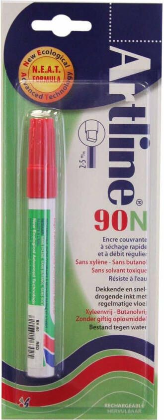 Artline Permanent marker 90 rood (op blister)