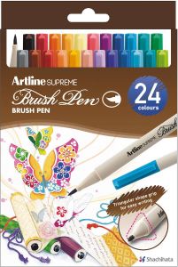 Artline Supreme brushpen assorti set van 24 stuks