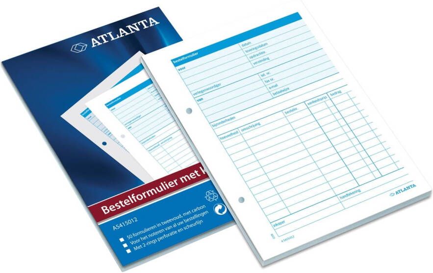 Atlanta Bestelformulier A5415 012 A5 50X2vel met carbon