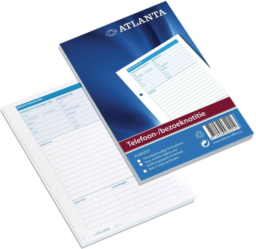 OfficeTown Atlanta by Jalema bezoek- telefoonnotities Nederlandstalig