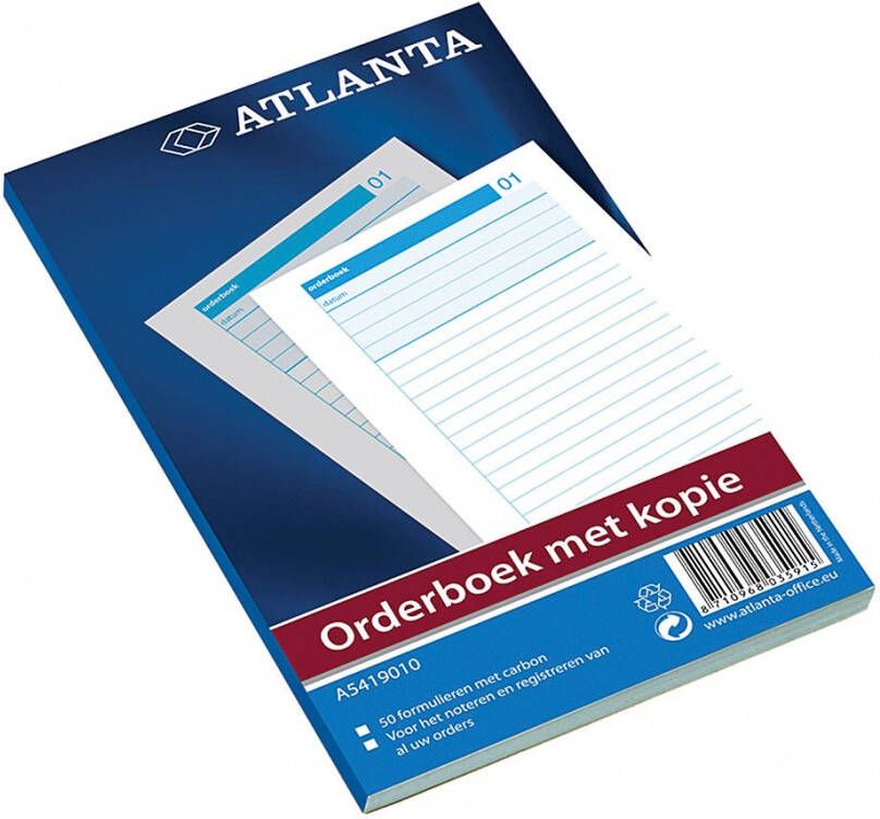 Atlanta by Jalema Orderbook 50 x 2 vel ft 18 5 x 11 cm 1 vel carbon