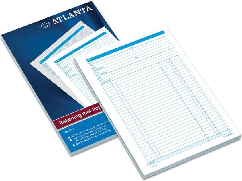 Atlanta by Jalema rekeningblokken ft A4 1 vel carbon