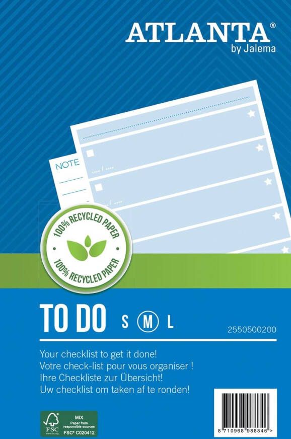 Djois Things to do Atlanta recycled papier Medium 195x135 100vel 70gr blauw