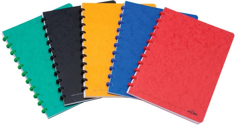 Atoma Classic schrift ft A4 144 bladzijden gelijnd geassorteerde kleuren