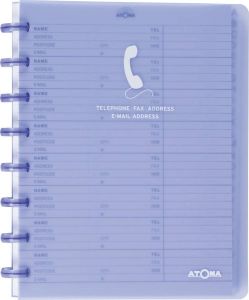 Atoma Fax- en E-mail boek ft A5 108 bladzijden transparante kaft