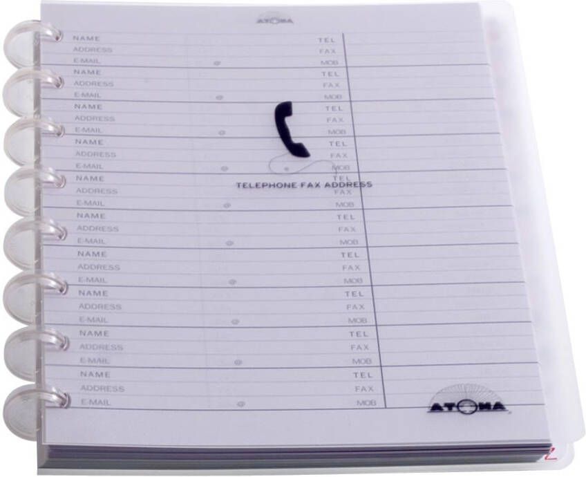 Atoma Telefoonregister geassorteerde kleuren
