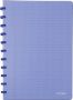 Atoma Trendy schrift ft A4 144 bladzijden commercieel geruit transparant blauw - Thumbnail 1