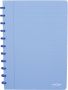 Atoma Trendy schrift ft A4 144 bladzijden gelijnd transparant blauw - Thumbnail 1