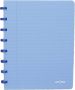 Atoma Trendy schrift ft A5 144 bladzijden commercieel geruit transparant blauw - Thumbnail 1