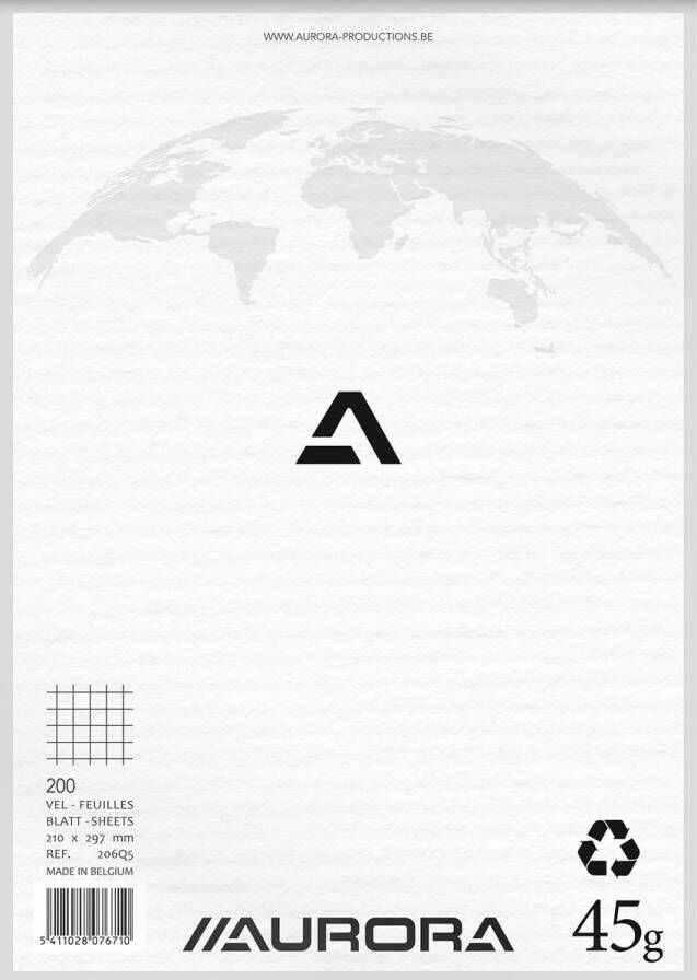 Aurora Kladblok ft A4 geruit 5 mm - Foto 2