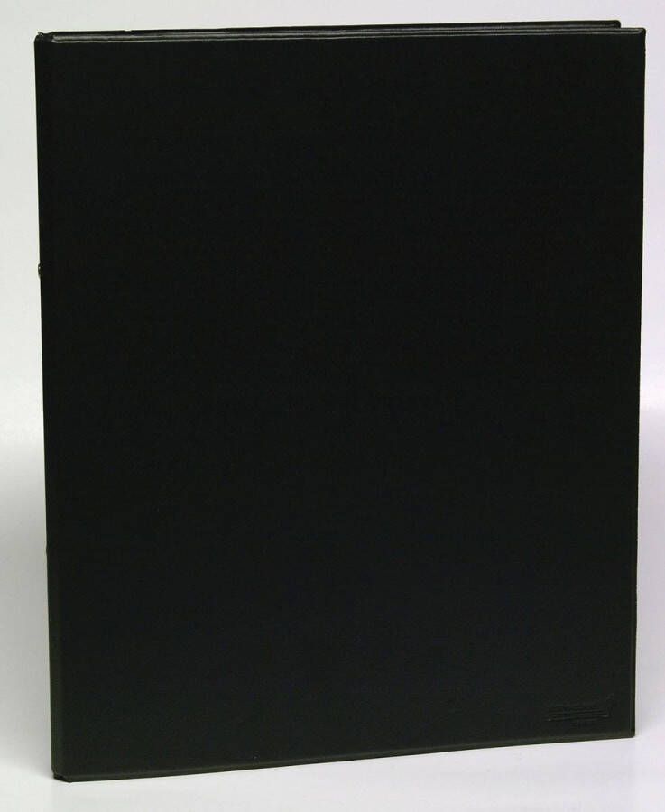 Aurora Ringmap voor ft A4 2 ringen van 25 mm uit PVC zwart