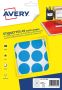 Avery PET30B ronde markeringsetiketten diameter 30 mm blister van 240 stuks lichtblauw - Thumbnail 2