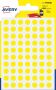 Avery PSA08J ronde markeringsetiketten diameter 8 mm blister van 490 stuks geel - Thumbnail 1