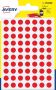 Avery PSA08R ronde markeringsetiketten diameter 8 mm blister van 490 stuks rood - Thumbnail 1