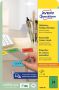 Avery Zweckform Avery afneembare gekleurde etiketten ft 63 5 x 33 9 mm (b x h) 480 stuks 24 per blad groen - Thumbnail 1