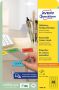 AVERY Gekleurde etiketten 45 7 x 21 2 mm geel Inkjetprinter Laserprinter Kopieerapparaat afneembaar L6041-20 - Thumbnail 3
