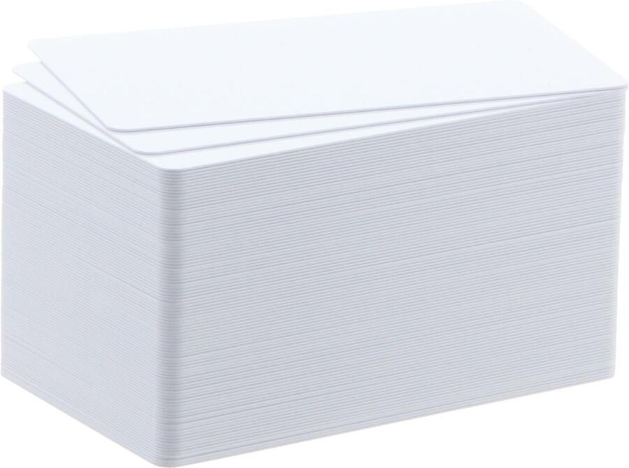 Badgy 100 blanco kaarten van papier 0 76 mm voor 100 of 200