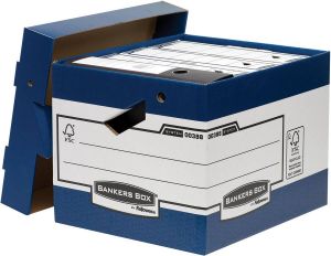 Bankers Box archiefdoos formaat 33 3 x 29 2 x 40 4 cm blauw