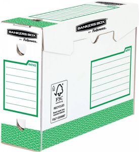 Bankers Box basic archiefdoos heavy duty ft 9 5 x 24 5 x 33 cm groen pak van 20 stuks