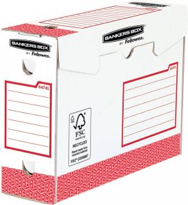 Bankers Box basic archiefdoos heavy duty ft 9 5 x 24 5 x 33 cm rood pak van 20 stuks