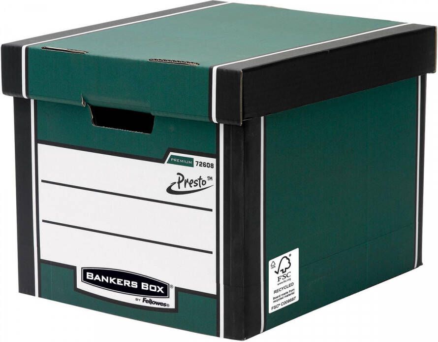 Bankers Box premium hoge opbergdoos ft 33 x 29 8 x 38 1 cm groen