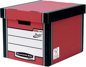 Bankers Box premium hoge opbergdoos ft 33 x 29 8 x 38 1 cm rood