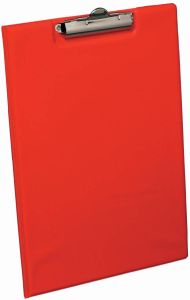 Bantex Klembordmap met klem + penlus rood