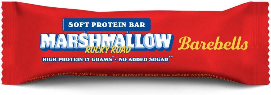 Barebells reep Soft Marshmallow Rocky Road 55 g pak van 12 stuks