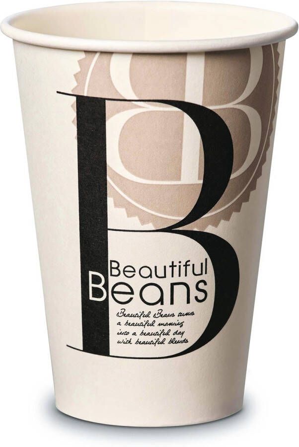 Beautiful Beans Kartonnen Beker 180 cc 100 stuks
