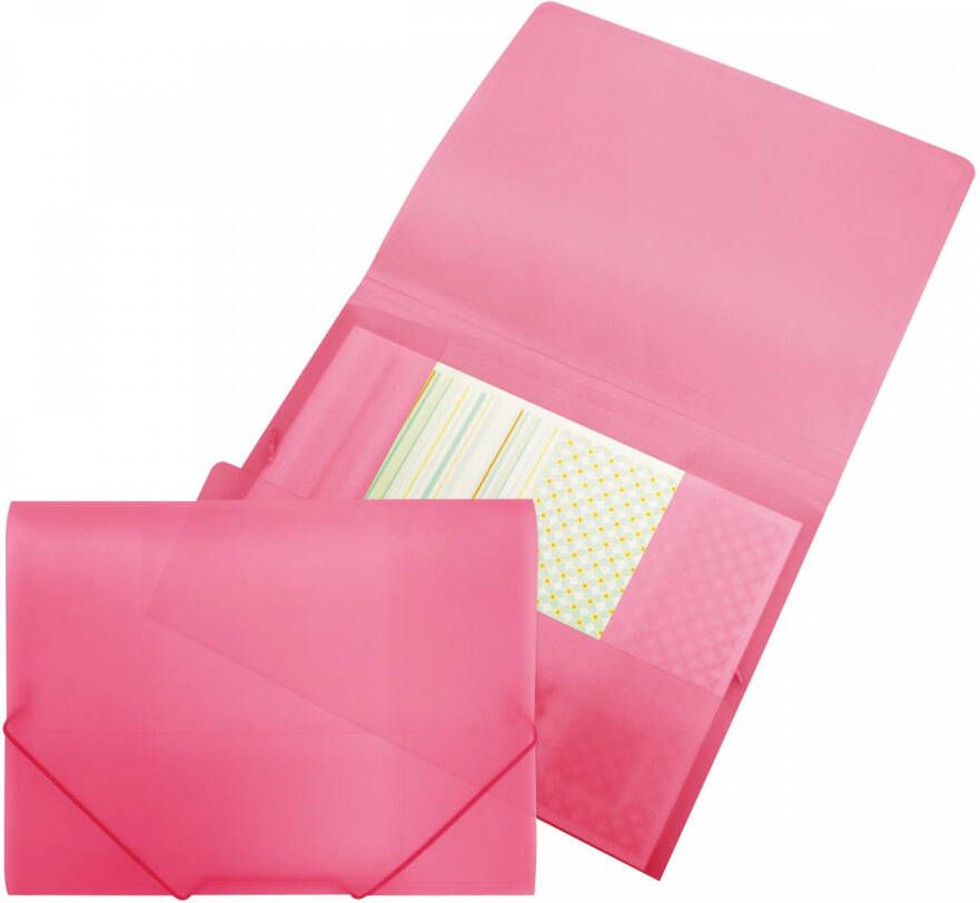 Beautone elastomap met kleppen ft A4 roze
