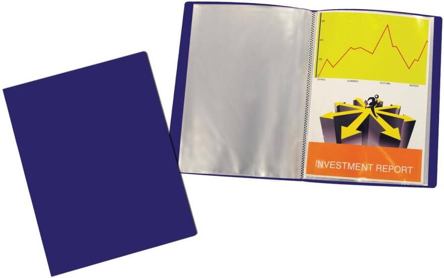 Beautone Showalbum A4 40 tassen blauw