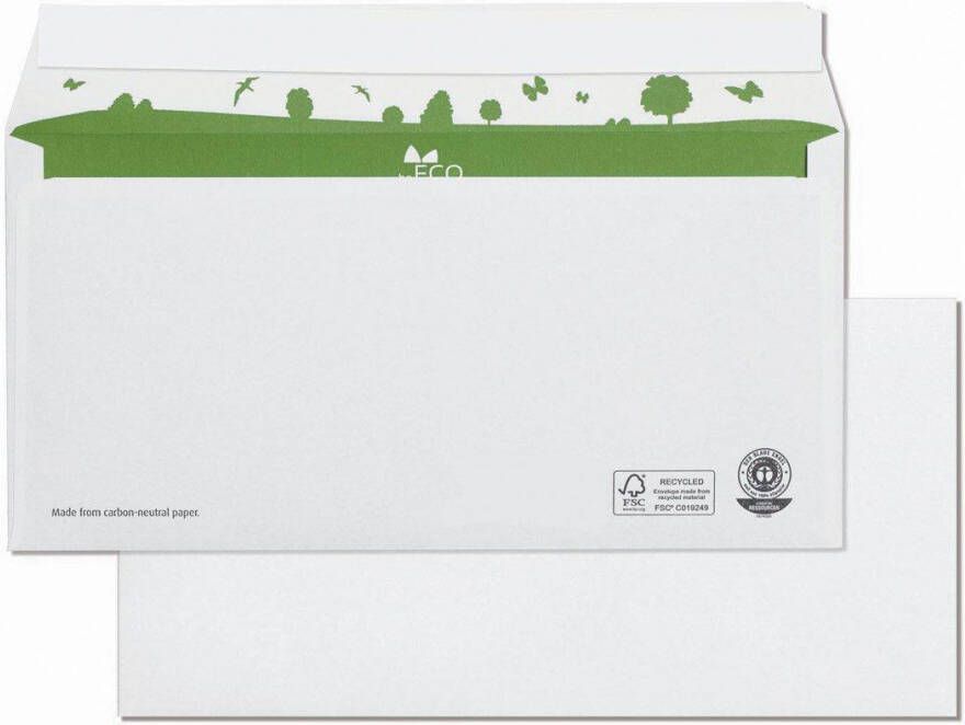 BeECO Bong enveloppen , ft 110 x 220 mm, zonder venster, doos van 500 stuks online kopen
