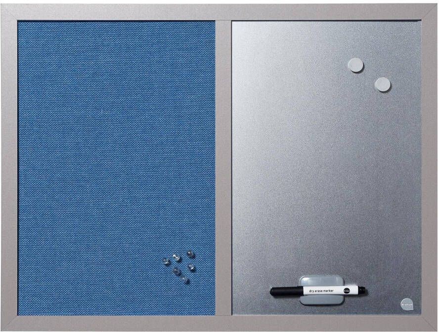 Bi-Office Bisilque Combinatiebord blauw