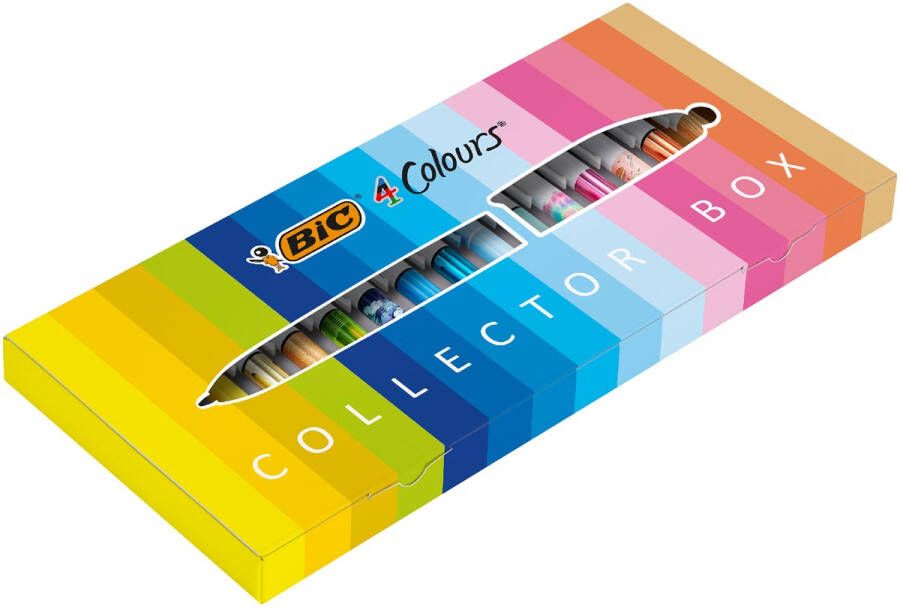 Bic 4 Colours balpen Collector Box medium doos van 15 stuks