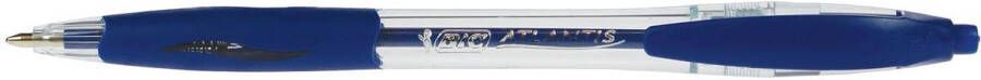 Bic Balpen Atlantis classic grip clic medium blauw