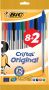 Bic balpen Cristal Medium couleurs assorties blister 8 + 2 GRATIS - Thumbnail 1