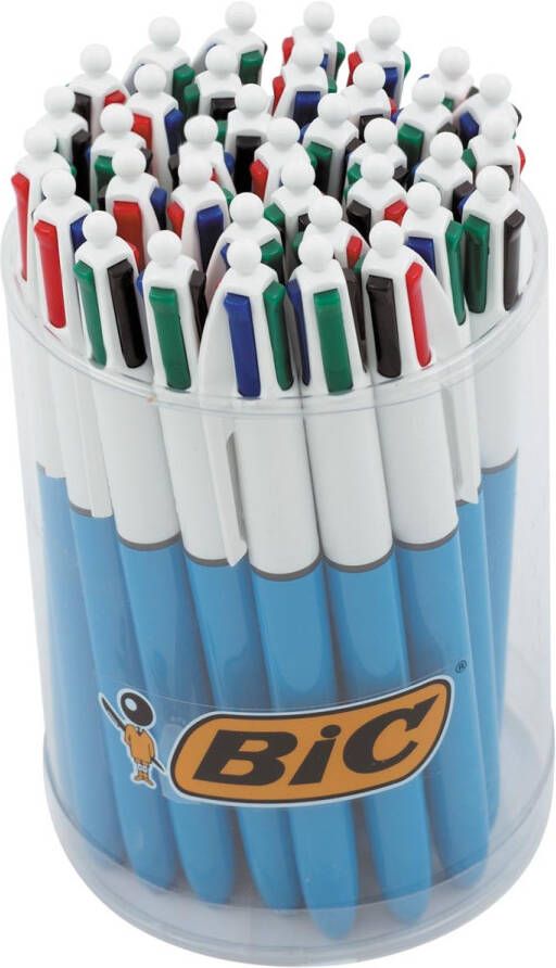 Bic Colours Original 4-kleurenbalpen medium klassieke inktkleuren tubo van 36 stuks