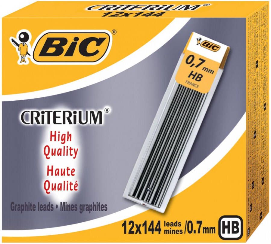 Bic Conté criterium Gilbert mines etui van 12 potloodstiften van 0 7 mm