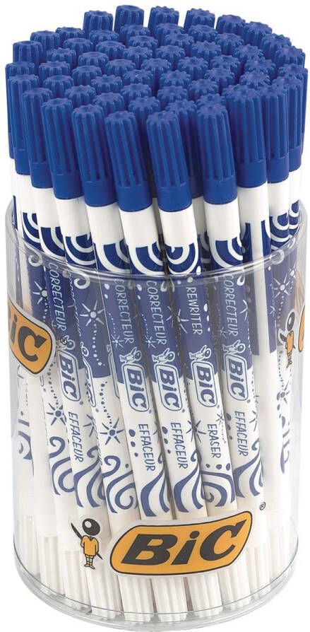 Bic inktuitwisser Ink Eater plastic pot met 60 stuks