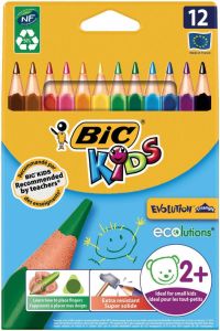 Bic Kids Bic kleurpotlood Ecolutions Evolution Triangle 12 potloden in een kartonnen etui