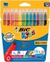 Bic Kleurstift Kids Ecolutions Visacolor XL ass medium etuià 12st - Thumbnail 1